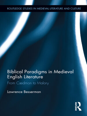 cover image of Biblical Paradigms in Medieval English Literature